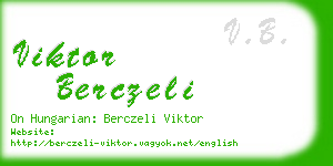 viktor berczeli business card